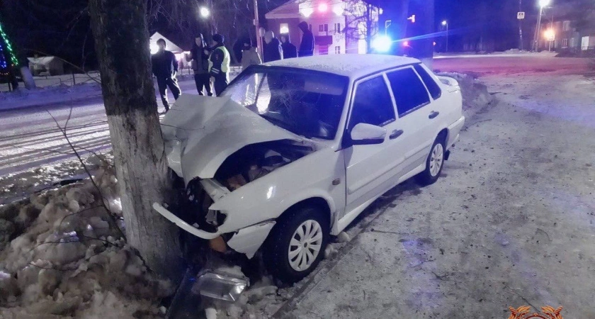 Фото к статье: Без жертв не обошлось: в Тверской области ВАЗ врезался в дерево