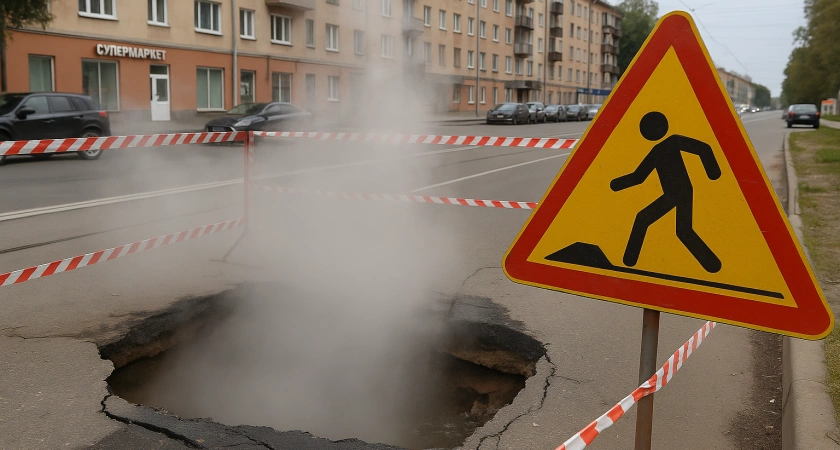 Фото к статье: В Твери предупредили о рисках прорывов труб и провалах на дорогах 24 апреля