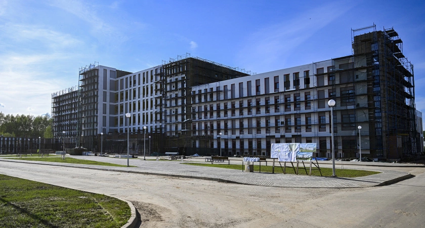 Фото к статье: Новый комплекс Бежецкой центральной больницы готов на 70 процентов
