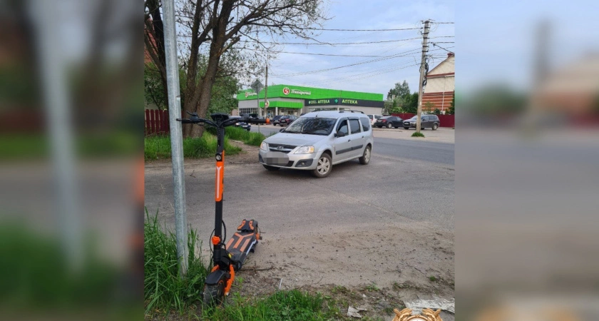Фото к статье: Водитель «Лады Ларгус» сбил подростка на электросамокате