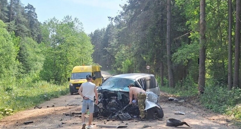 Фото к статье: Двое детей серьезно пострадали в ДТП на трассе «Торжок-Раменье»