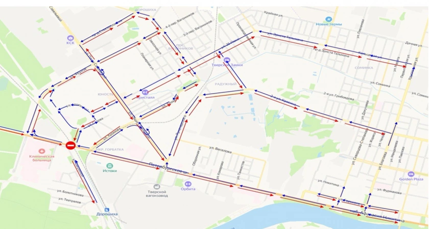 Фото к статье: В Твери закрыли Горбатый мост на полную реконструкцию