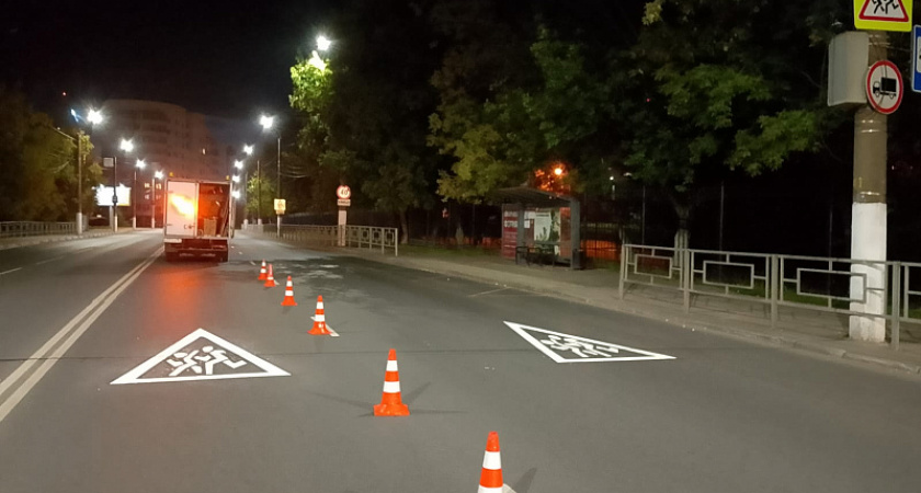 Безопасные маршруты: в Твери обновляют разметку и знаки у школ и детсадов