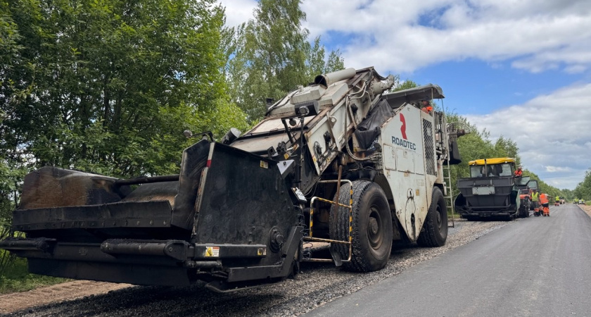 18 км обновления: начат ремонт подъезда к Лихославлю в Тверской области