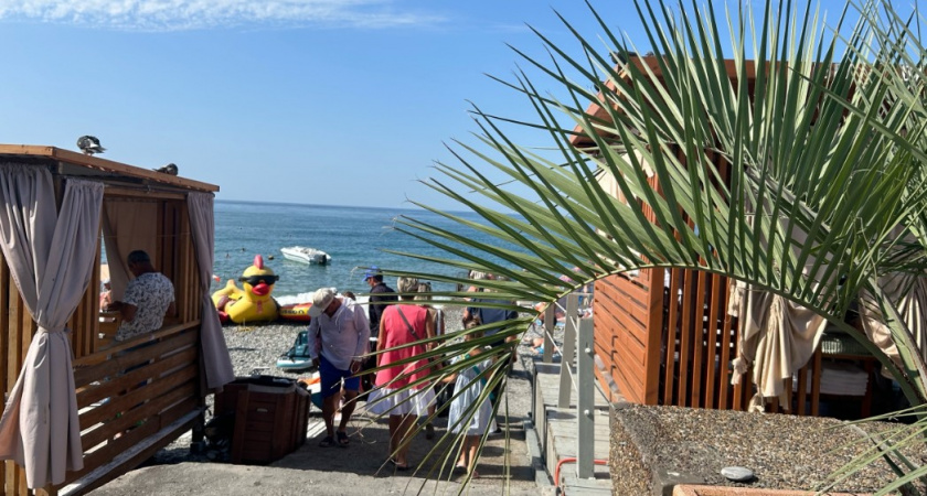 Девушка на пляже Абхазии решила загорать "без верха" - от такого ошалел даже продавец кукурузы