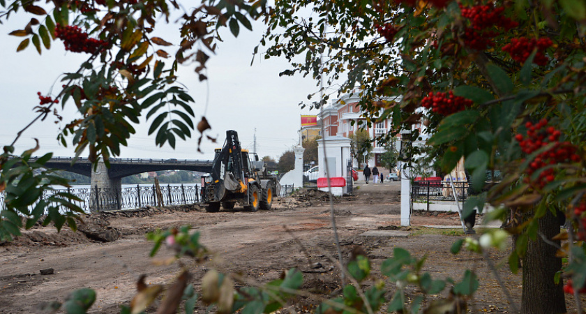 Пешеходная зона Городского сада в Твери будет полностью обновлена до конца октября