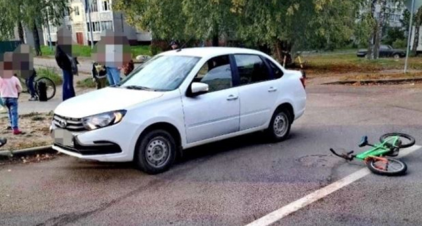 В Заволжском районе под колеса «Лады» попал юный велосипедист