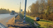 На трассе М-10 под Тверью микроавтобус съехал в кювет: пострадали 8 человек, среди них ребёнок