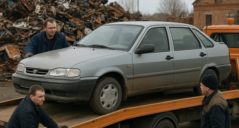В Кимрах двое мужчин сдали угнанный автомобиль в металлолом — дело передано в суд