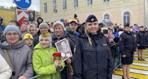 Полиция Тверской области обеспечила порядок на День Победы: ни одного нарушения за 267 мероприятий