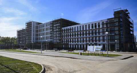 Новый комплекс Бежецкой центральной больницы готов на 70 процентов